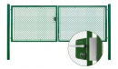 Brána zahradní dvoukřídlá výška 160 x 500 cm zelená na FAB Exklusiv různé barvy