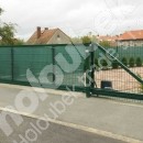 Posuvná brána, branka a oplocení z plotových dílců u RD ve Vlašimi