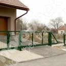 Posuvná brána, branka a oplocení z plotových dílců v Bohdalově