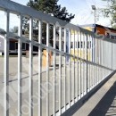 Posuvná samonosná brána a branka pro firmu Swietelsky stavební 
