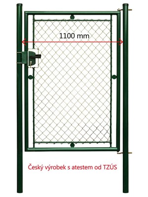 Branka standard XL 200 x šířka 110 cm ZELENÁ systém FAB VÝPRODEJ - Branka standard XL 200 x šířka 110 cm systém FAB