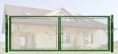 Brána záhradné dvojkrídlové výška 150 x 500 cm zelená na príchytky Exklusiv