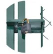 Bránka jednokrídlové záhradné výška 125 x 100 cm zelená na príchytky - Branka systém záklapka 125x100 cm - detail otvírání